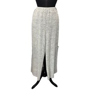 Shana Apparel Capri Lounge Pants Size M Gray‎ Super Soft Elastic Waist Pocket